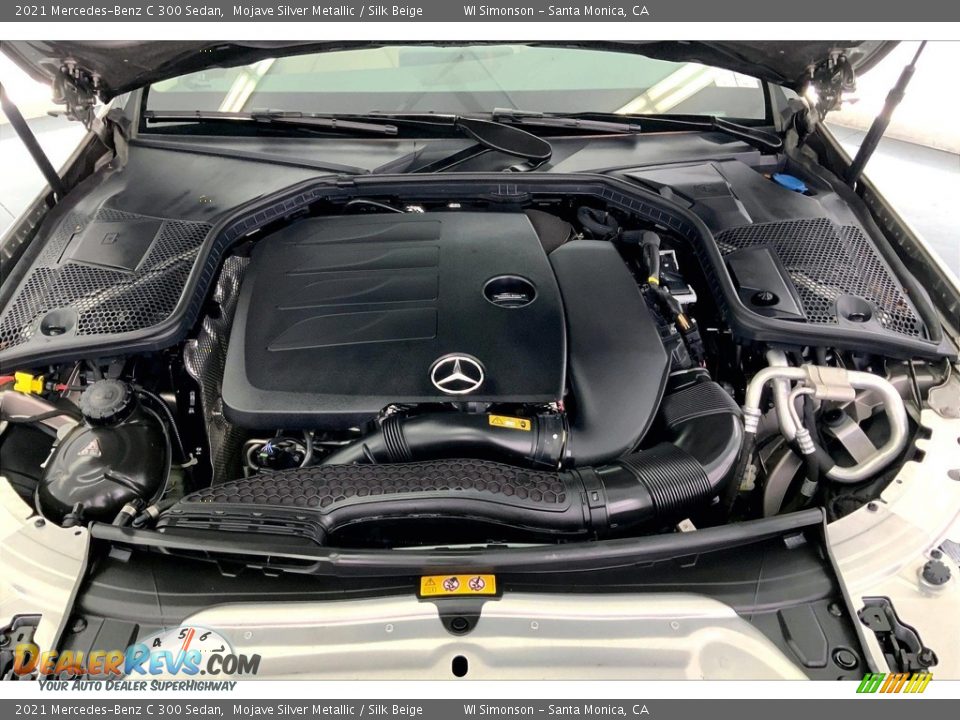 2021 Mercedes-Benz C 300 Sedan Mojave Silver Metallic / Silk Beige Photo #9