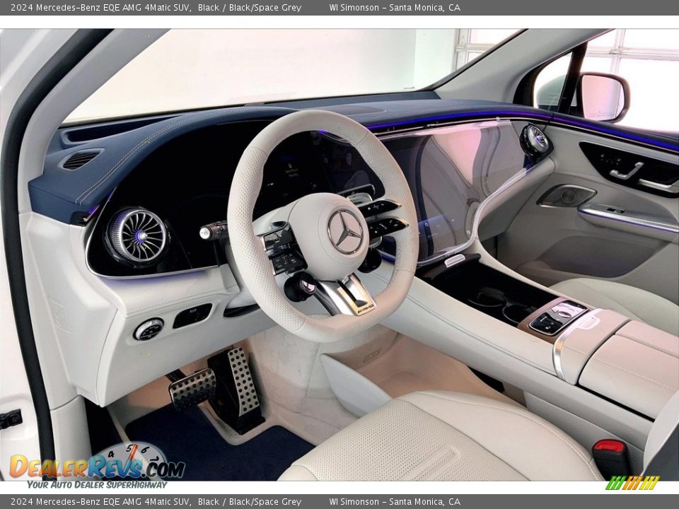 Black/Space Grey Interior - 2024 Mercedes-Benz EQE AMG 4Matic SUV Photo #4