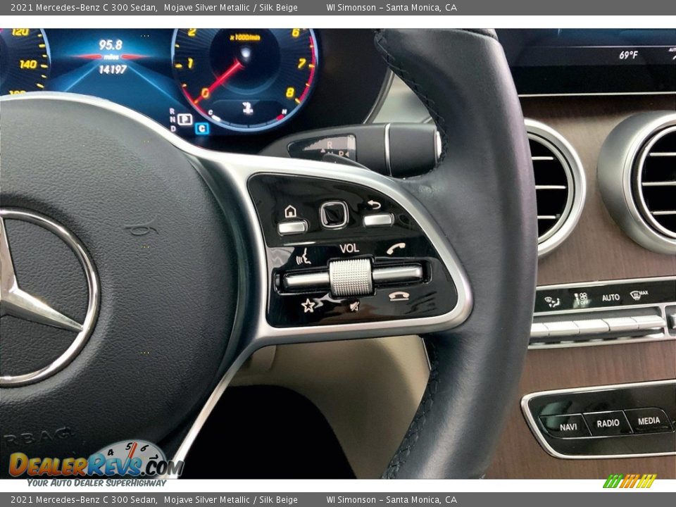 2021 Mercedes-Benz C 300 Sedan Mojave Silver Metallic / Silk Beige Photo #22