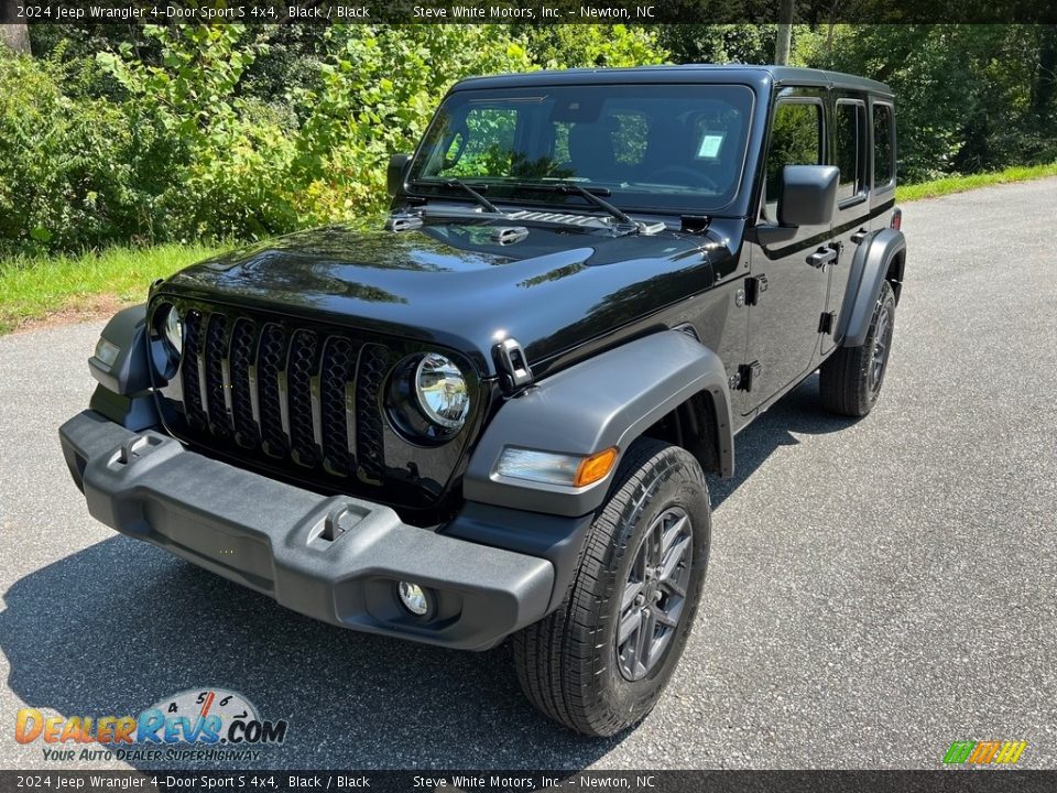 2024 Jeep Wrangler 4-Door Sport S 4x4 Black / Black Photo #2