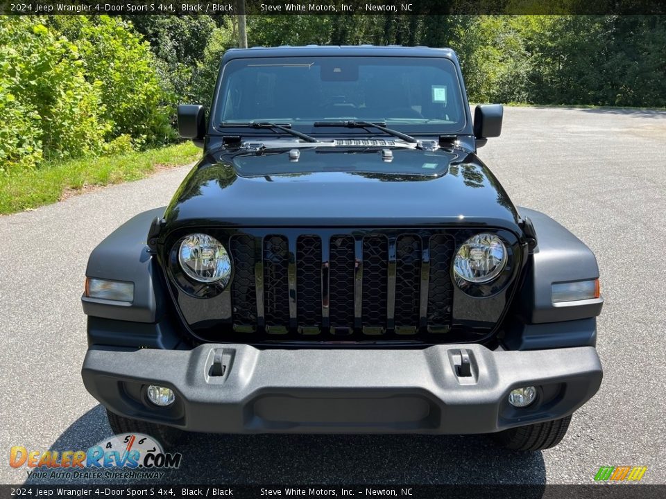 2024 Jeep Wrangler 4-Door Sport S 4x4 Black / Black Photo #3