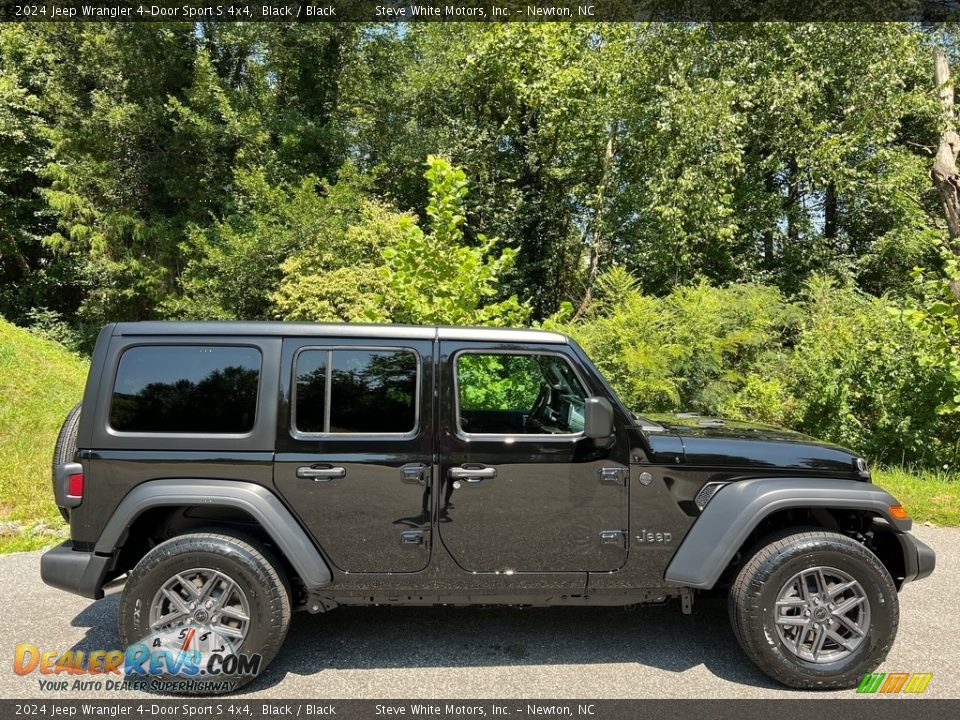 Black 2024 Jeep Wrangler 4-Door Sport S 4x4 Photo #5