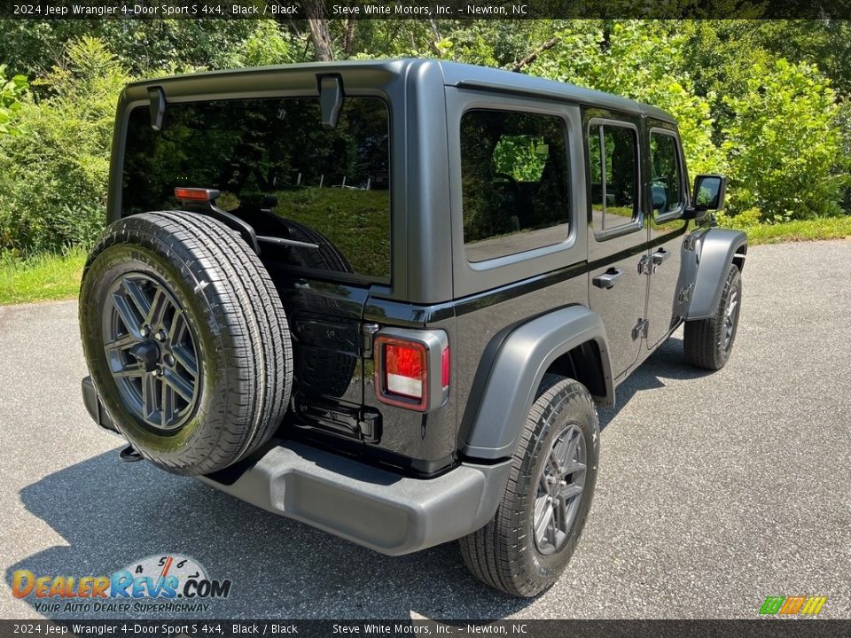 2024 Jeep Wrangler 4-Door Sport S 4x4 Black / Black Photo #6