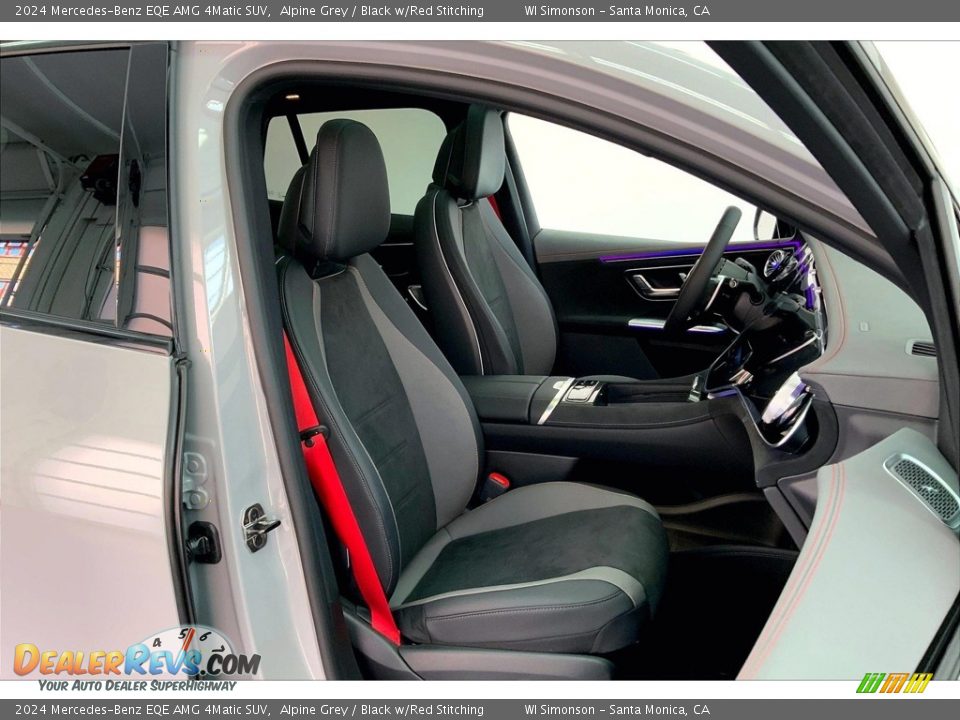 Black w/Red Stitching Interior - 2024 Mercedes-Benz EQE AMG 4Matic SUV Photo #5