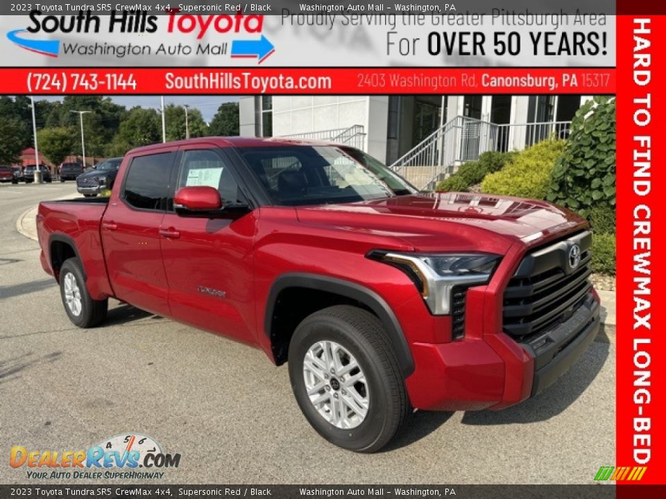 2023 Toyota Tundra SR5 CrewMax 4x4 Supersonic Red / Black Photo #1