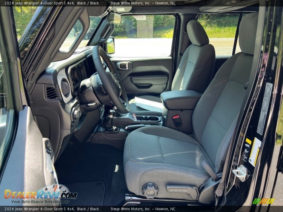 Front Seat of 2024 Jeep Wrangler 4-Door Sport S 4x4 Photo #11