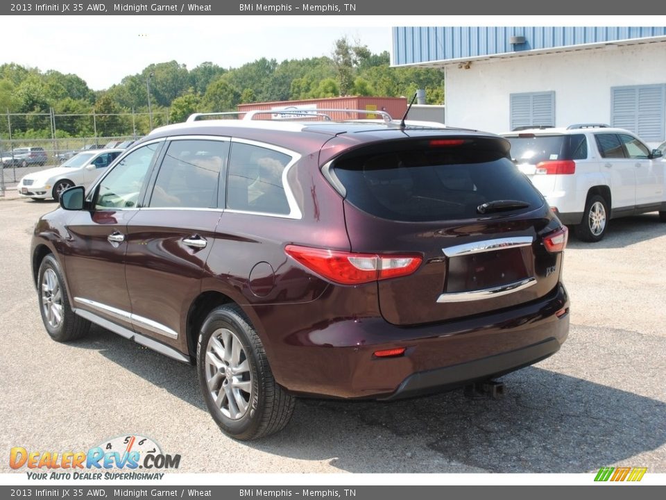 2013 Infiniti JX 35 AWD Midnight Garnet / Wheat Photo #3