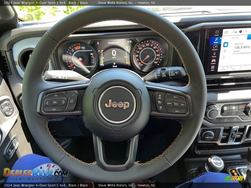 2024 Jeep Wrangler 4-Door Sport S 4x4 Steering Wheel Photo #18