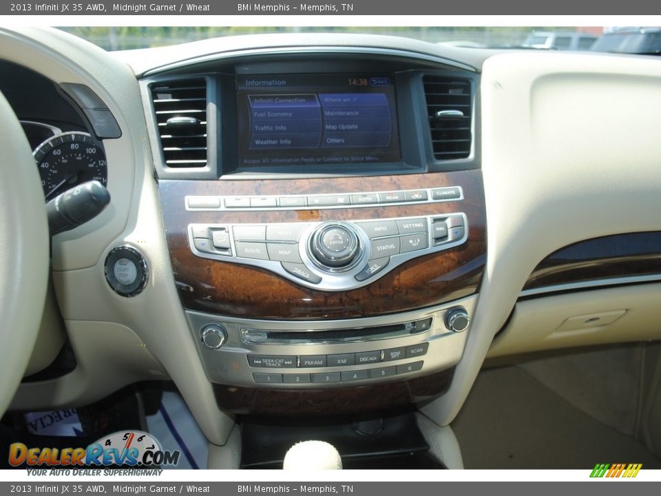 2013 Infiniti JX 35 AWD Midnight Garnet / Wheat Photo #16