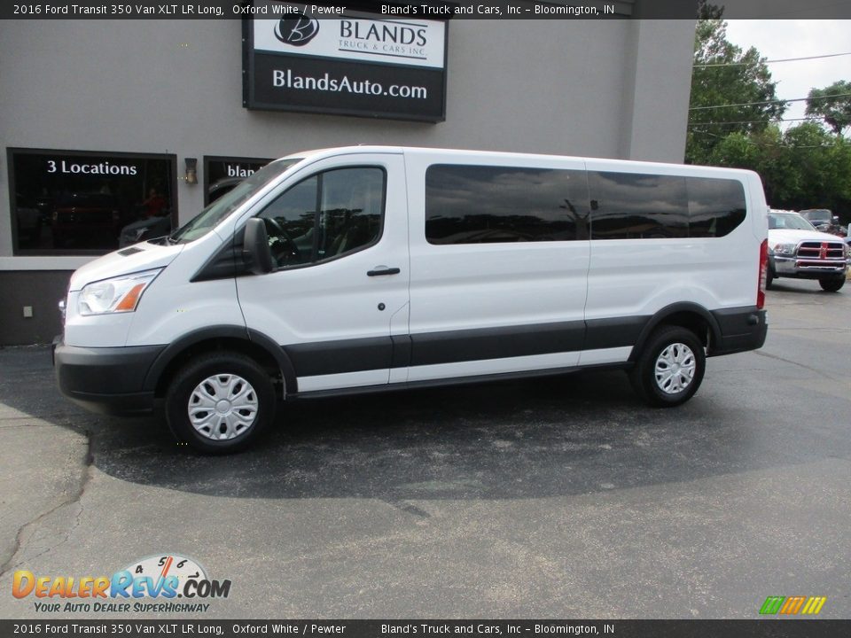 2016 Ford Transit 350 Van XLT LR Long Oxford White / Pewter Photo #1