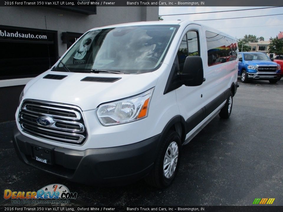 2016 Ford Transit 350 Van XLT LR Long Oxford White / Pewter Photo #2