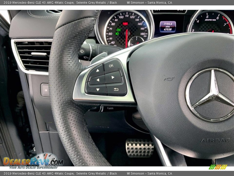 2019 Mercedes-Benz GLE 43 AMG 4Matic Coupe Steering Wheel Photo #21