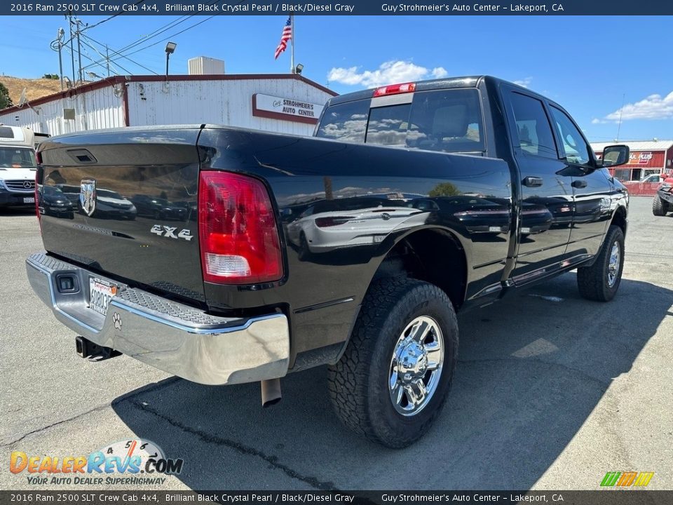 Brilliant Black Crystal Pearl 2016 Ram 2500 SLT Crew Cab 4x4 Photo #6