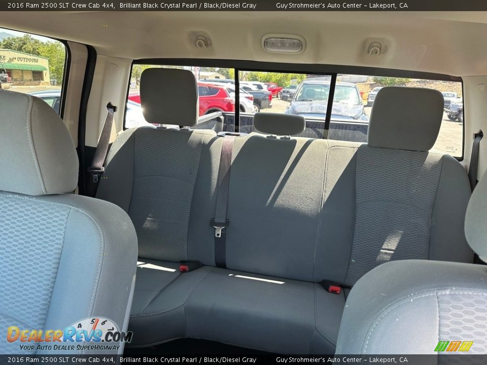 2016 Ram 2500 SLT Crew Cab 4x4 Brilliant Black Crystal Pearl / Black/Diesel Gray Photo #12