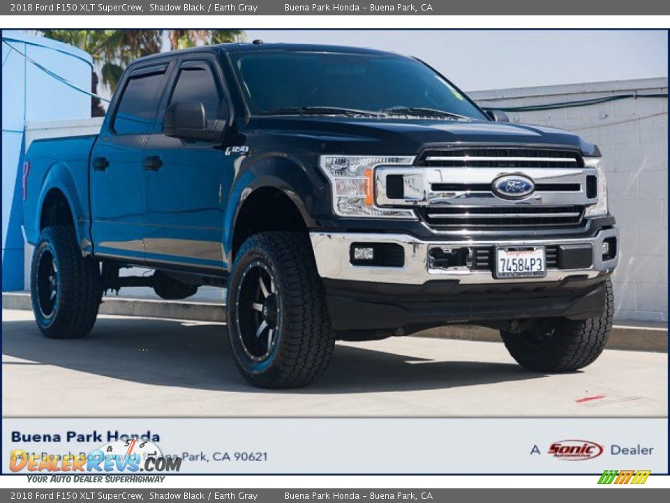 2018 Ford F150 XLT SuperCrew Shadow Black / Earth Gray Photo #1