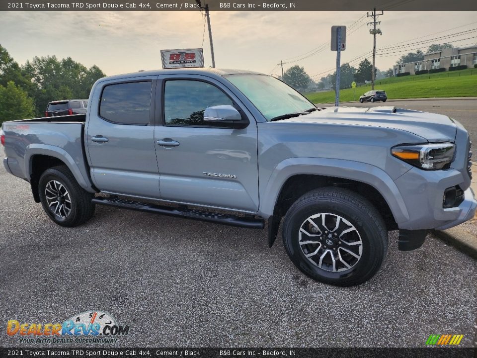 2021 Toyota Tacoma TRD Sport Double Cab 4x4 Cement / Black Photo #2