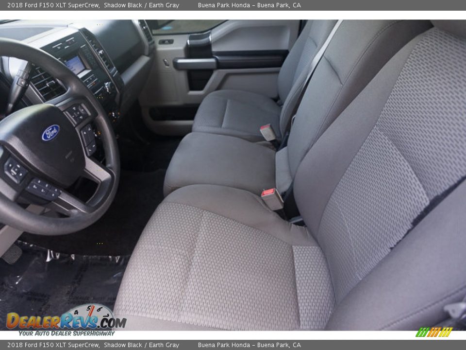 Earth Gray Interior - 2018 Ford F150 XLT SuperCrew Photo #3