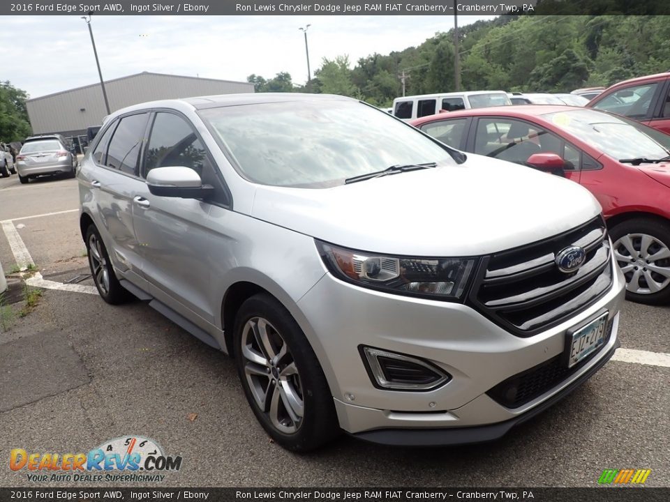 2016 Ford Edge Sport AWD Ingot Silver / Ebony Photo #3