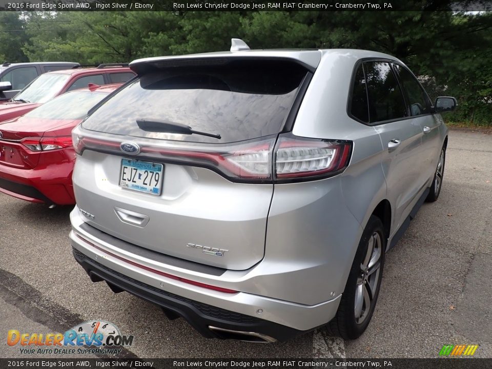 2016 Ford Edge Sport AWD Ingot Silver / Ebony Photo #4