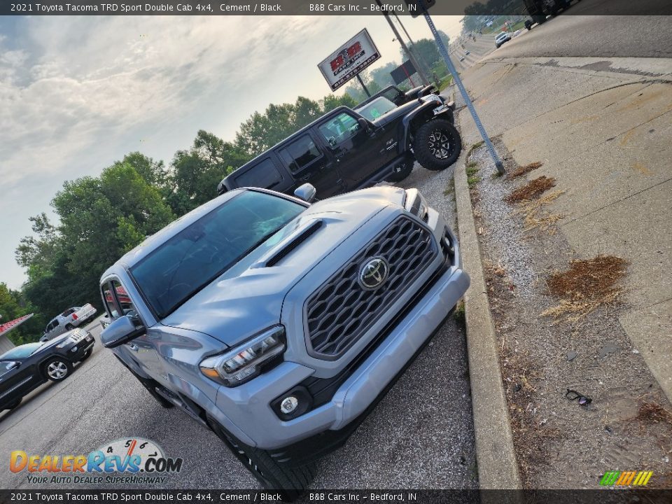 2021 Toyota Tacoma TRD Sport Double Cab 4x4 Cement / Black Photo #4