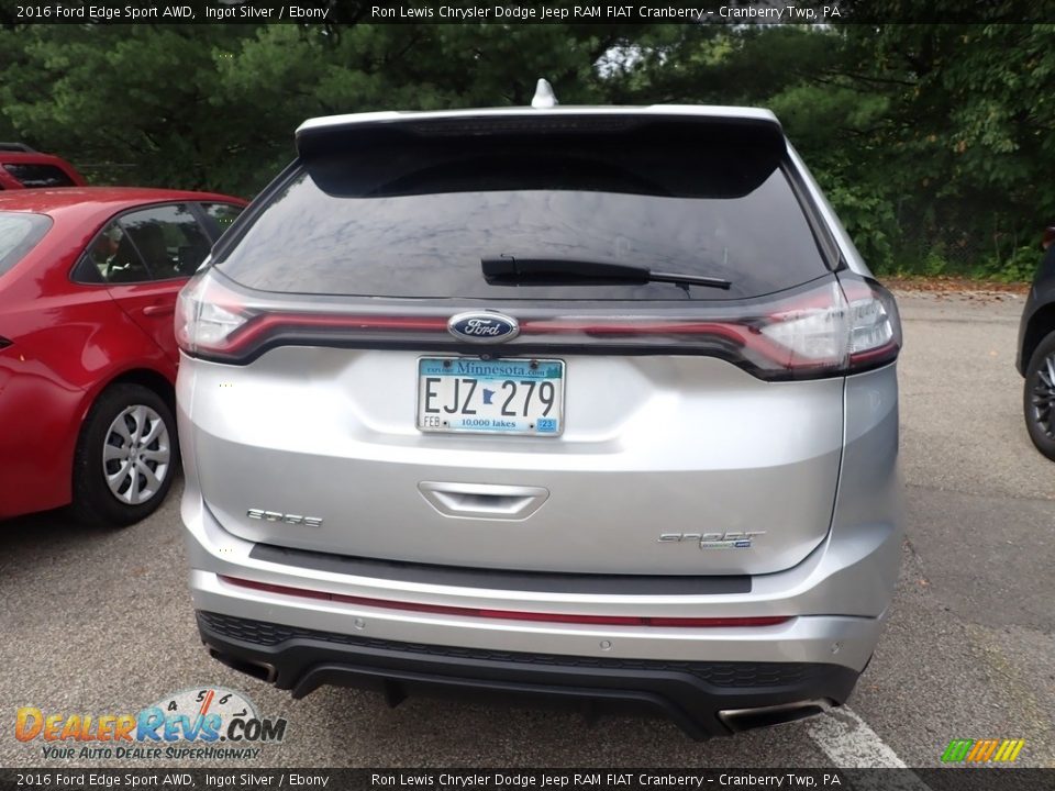 2016 Ford Edge Sport AWD Ingot Silver / Ebony Photo #5