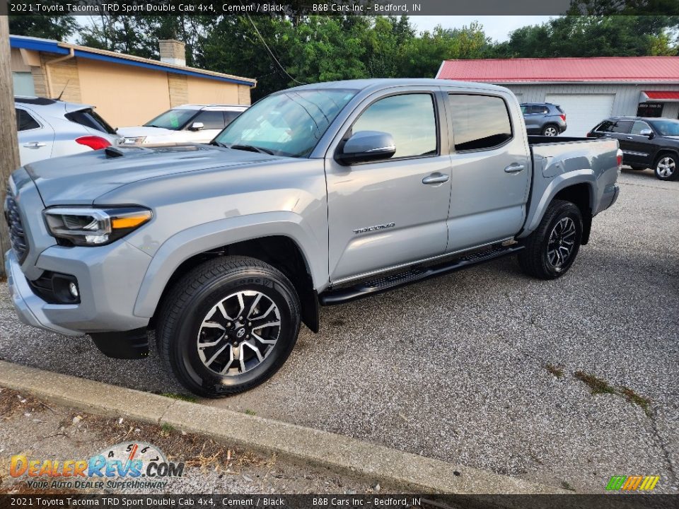 2021 Toyota Tacoma TRD Sport Double Cab 4x4 Cement / Black Photo #6