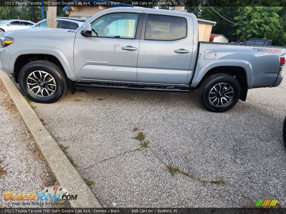 2021 Toyota Tacoma TRD Sport Double Cab 4x4 Cement / Black Photo #7