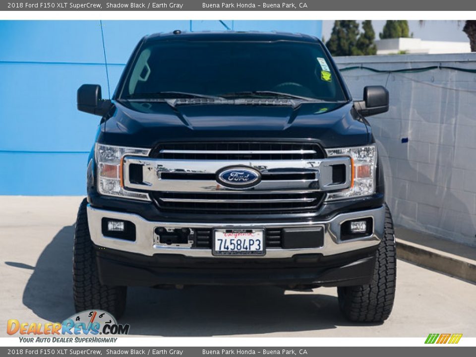 2018 Ford F150 XLT SuperCrew Shadow Black / Earth Gray Photo #7