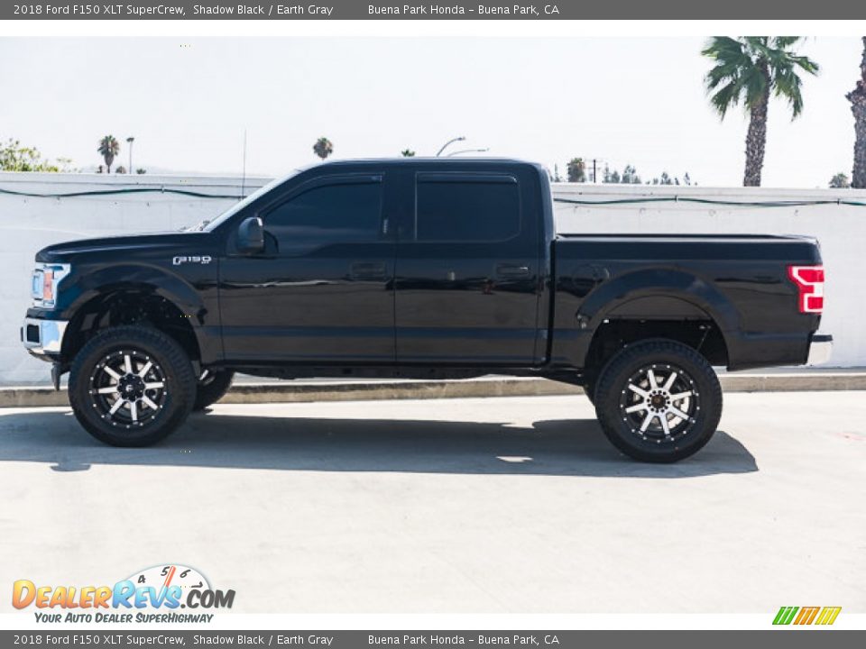 2018 Ford F150 XLT SuperCrew Shadow Black / Earth Gray Photo #8