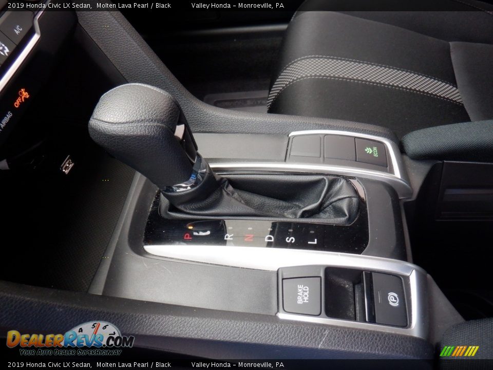 2019 Honda Civic LX Sedan Molten Lava Pearl / Black Photo #14