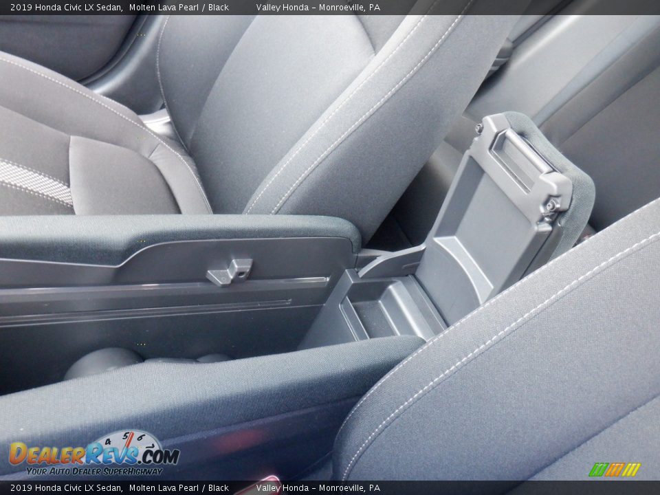 2019 Honda Civic LX Sedan Molten Lava Pearl / Black Photo #15