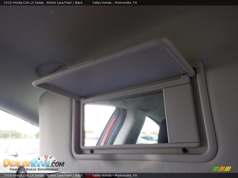 2019 Honda Civic LX Sedan Molten Lava Pearl / Black Photo #22