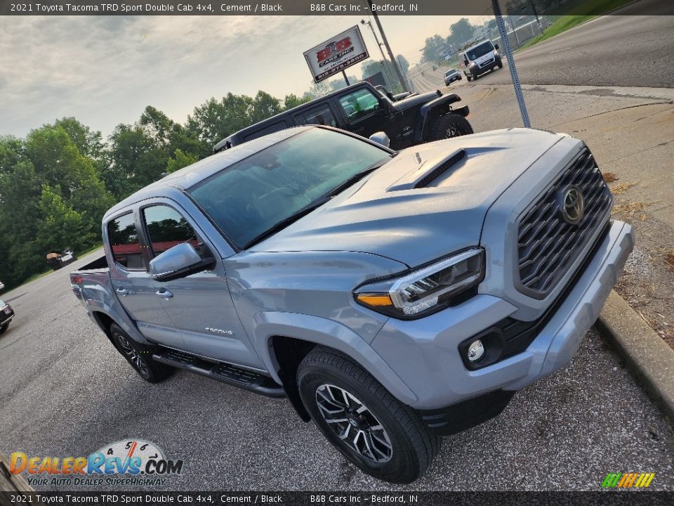 2021 Toyota Tacoma TRD Sport Double Cab 4x4 Cement / Black Photo #31