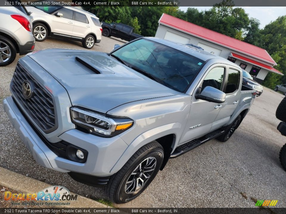 2021 Toyota Tacoma TRD Sport Double Cab 4x4 Cement / Black Photo #32