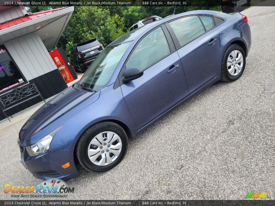 2014 Chevrolet Cruze LS Atlantis Blue Metallic / Jet Black/Medium Titanium Photo #1