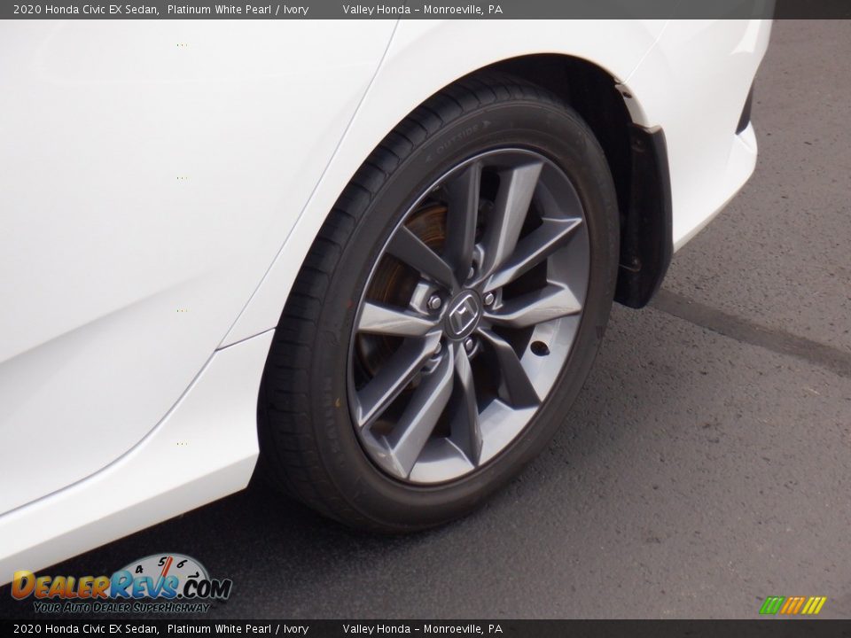 2020 Honda Civic EX Sedan Platinum White Pearl / Ivory Photo #2