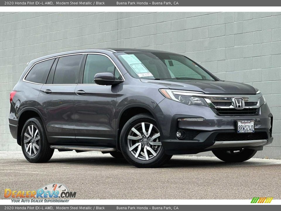 Front 3/4 View of 2020 Honda Pilot EX-L AWD Photo #2