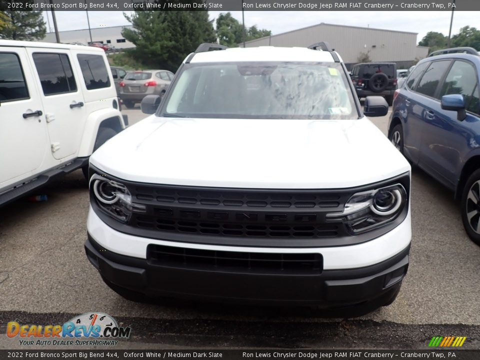 2022 Ford Bronco Sport Big Bend 4x4 Oxford White / Medium Dark Slate Photo #2