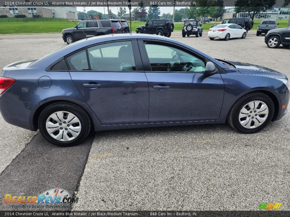 2014 Chevrolet Cruze LS Atlantis Blue Metallic / Jet Black/Medium Titanium Photo #6