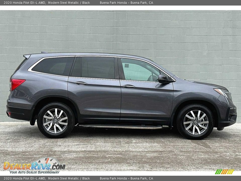 Modern Steel Metallic 2020 Honda Pilot EX-L AWD Photo #3