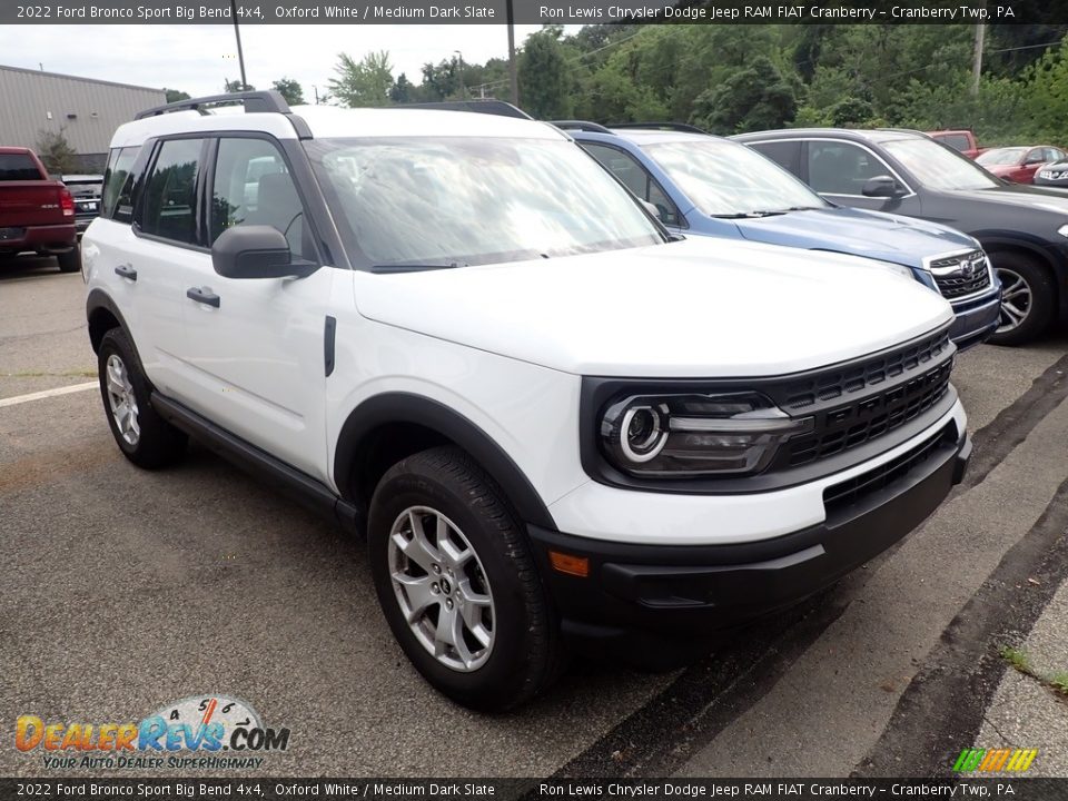 2022 Ford Bronco Sport Big Bend 4x4 Oxford White / Medium Dark Slate Photo #3