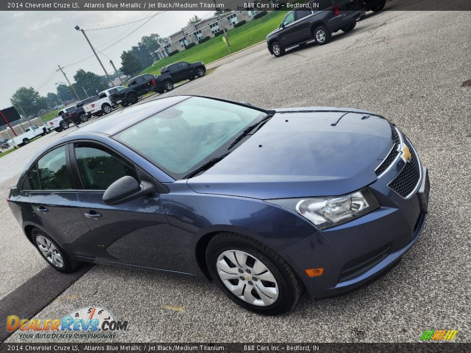 2014 Chevrolet Cruze LS Atlantis Blue Metallic / Jet Black/Medium Titanium Photo #7