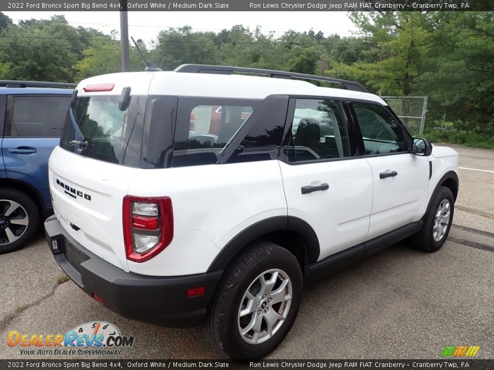 2022 Ford Bronco Sport Big Bend 4x4 Oxford White / Medium Dark Slate Photo #4