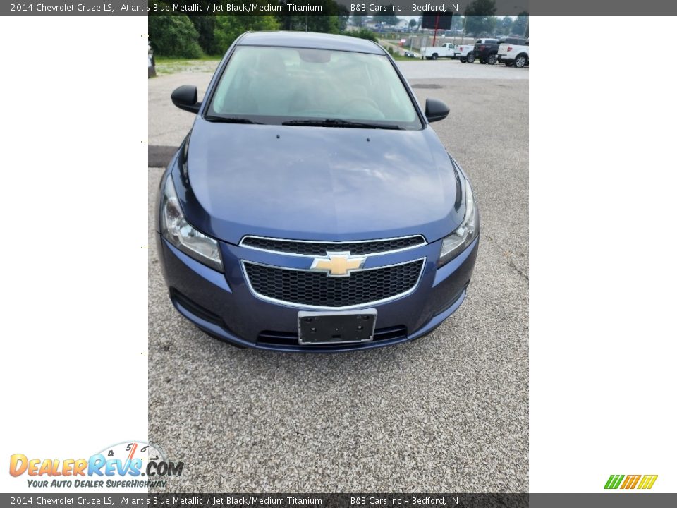 2014 Chevrolet Cruze LS Atlantis Blue Metallic / Jet Black/Medium Titanium Photo #8