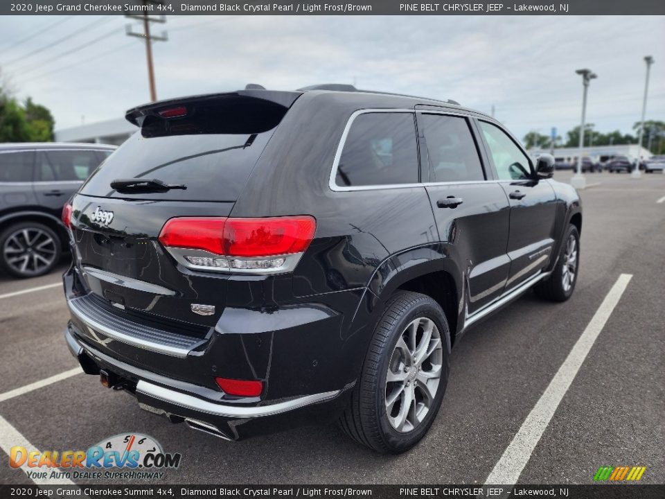 2020 Jeep Grand Cherokee Summit 4x4 Diamond Black Crystal Pearl / Light Frost/Brown Photo #3