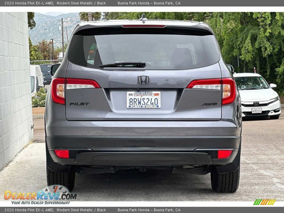 2020 Honda Pilot EX-L AWD Modern Steel Metallic / Black Photo #5