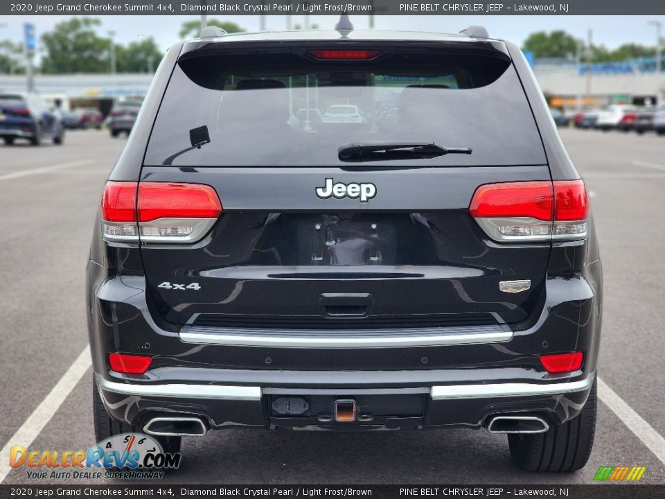 2020 Jeep Grand Cherokee Summit 4x4 Diamond Black Crystal Pearl / Light Frost/Brown Photo #4