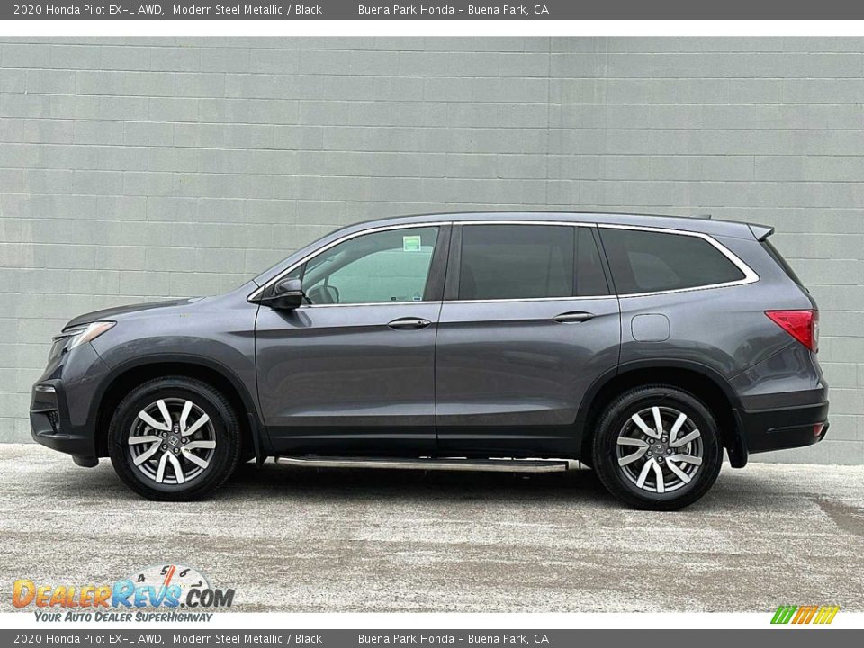 Modern Steel Metallic 2020 Honda Pilot EX-L AWD Photo #7