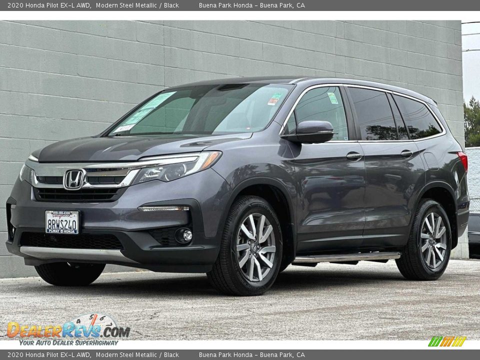Modern Steel Metallic 2020 Honda Pilot EX-L AWD Photo #8