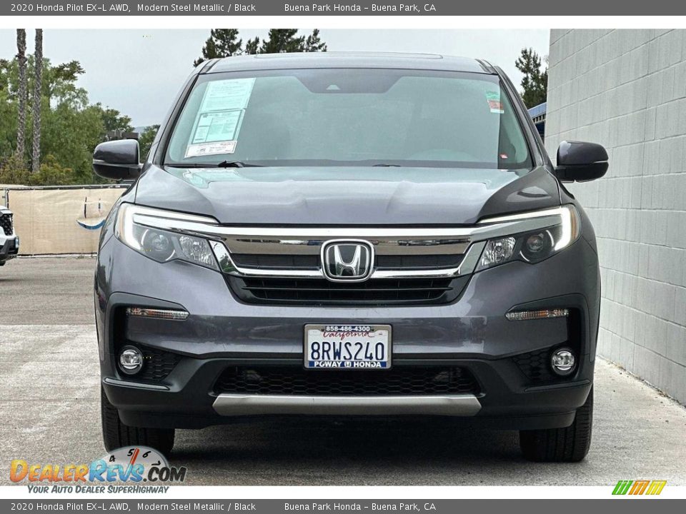 Modern Steel Metallic 2020 Honda Pilot EX-L AWD Photo #9